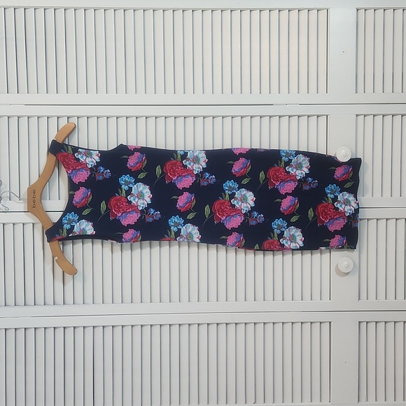 Joe & Elle Blue Floral Bodycon Dress - Picture 5 of 7